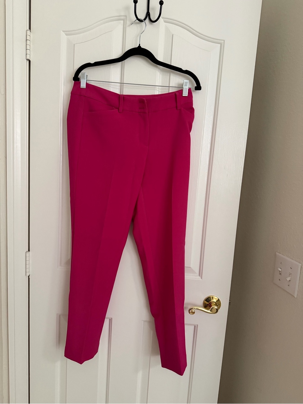 Talbots Bright Fuchsia Slim Trousers